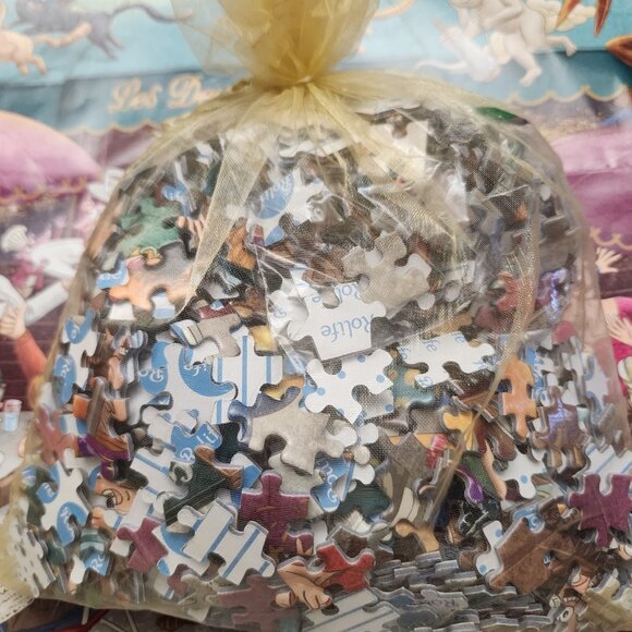 Two 1000 Pieces Large Puzzles Pretty Dogs and Coffee Cafe Scene Rolife - Picture 8 of 10